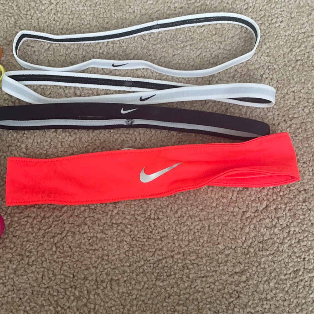 Pink, underarmer, Nike, and rainbow headbands!!